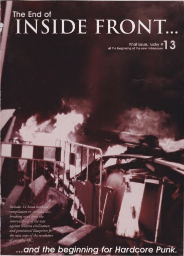 Inside Front, #13 — Final issue, lucky